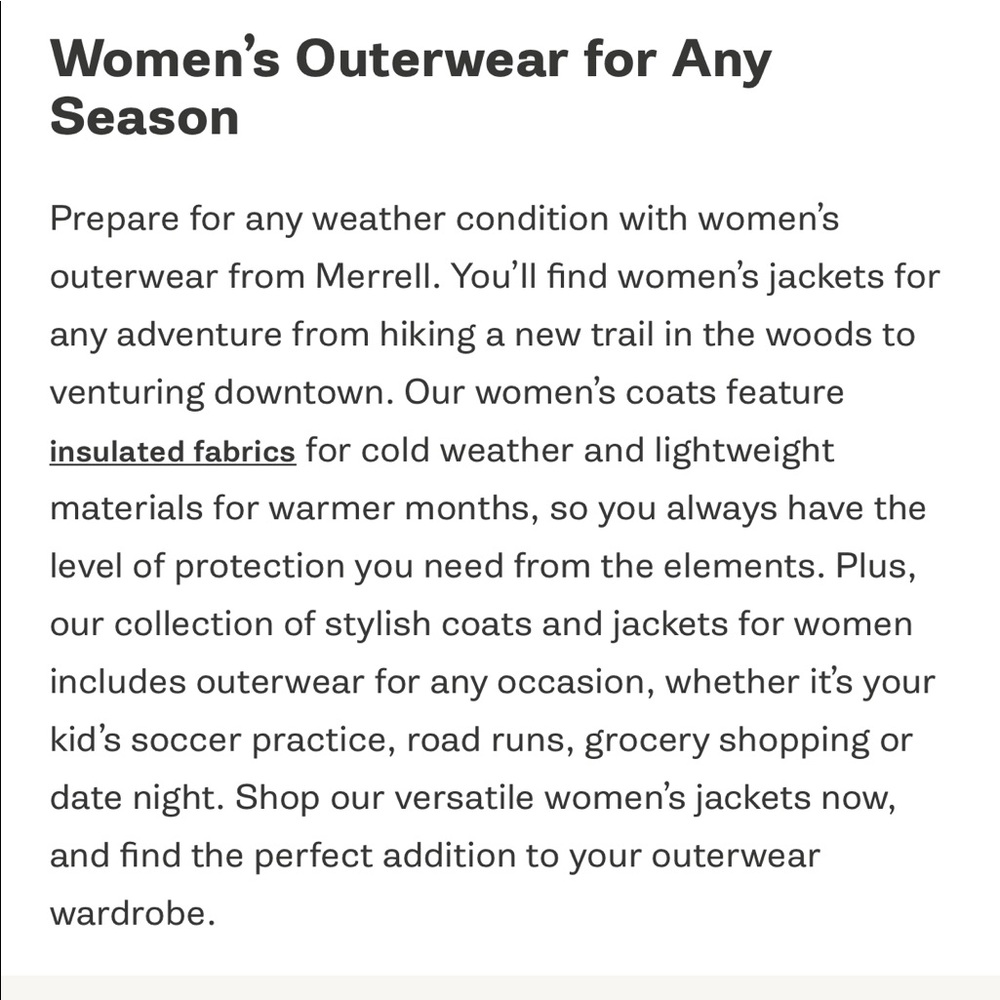 $220 MERRELL | All Season Black Quilted Trail Jacket women’s XS - Picture 10 of 10
